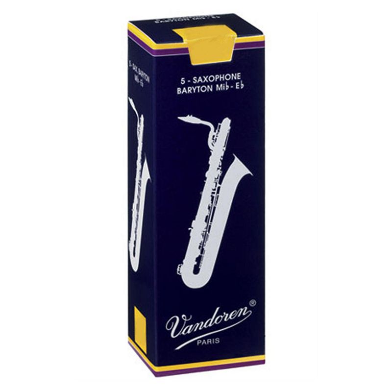 Vandoren Bari Sax Traditional Reeds Strength #2; Box of 5