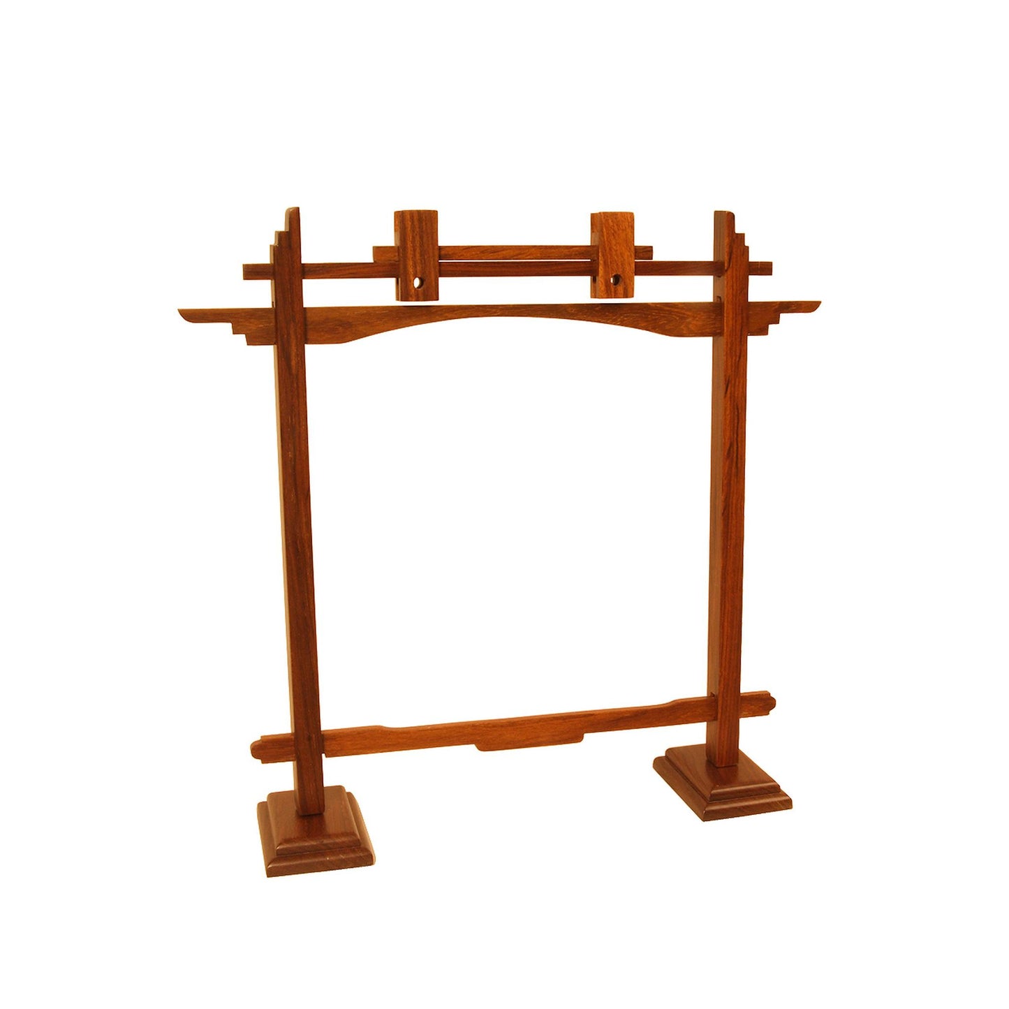 DOBANI Gong Stand, Rosewood, Pedestal, 10-Inch