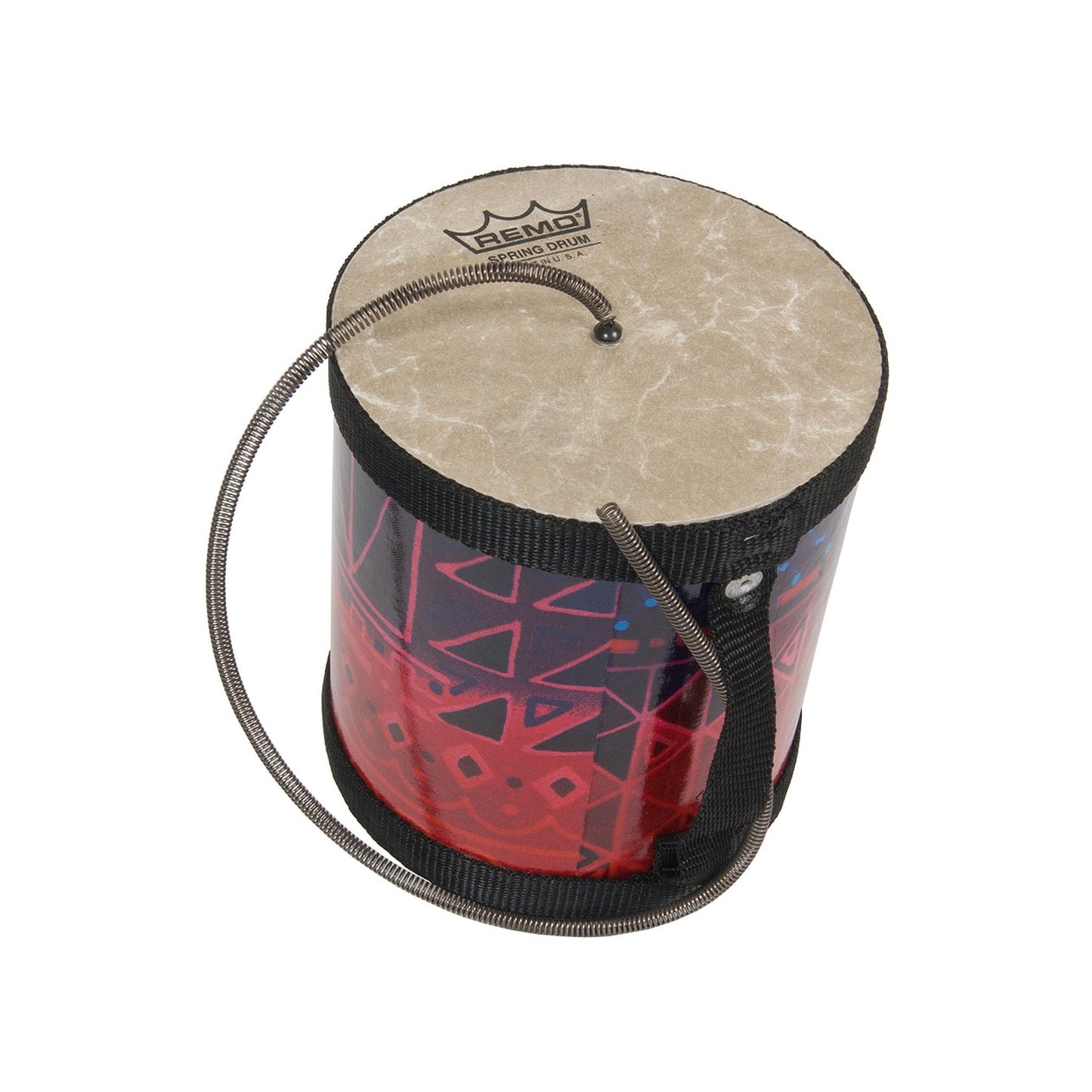 Remo SP0505-17 5 x 5 Inches Spring Drum, Fabric Rainbow