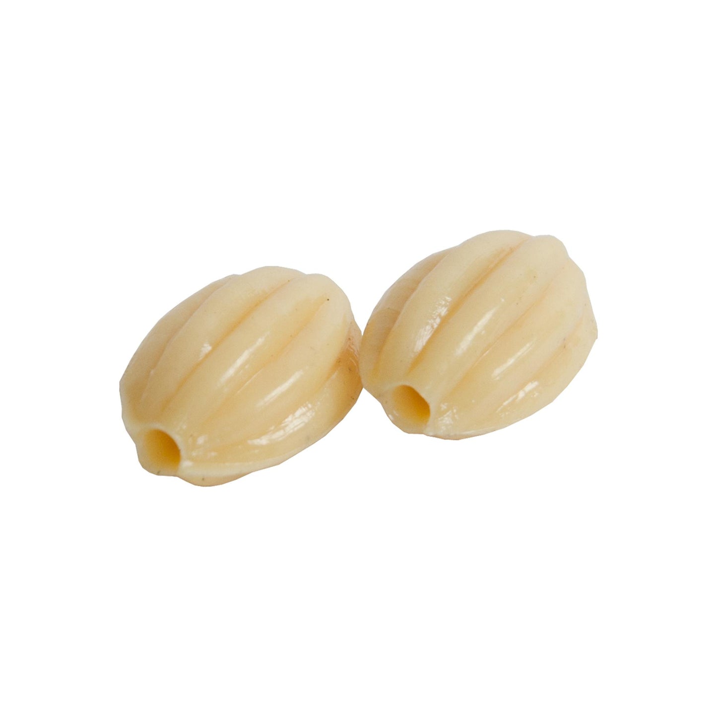 banjira Plastic Fluted Egg Bead 2-Pack