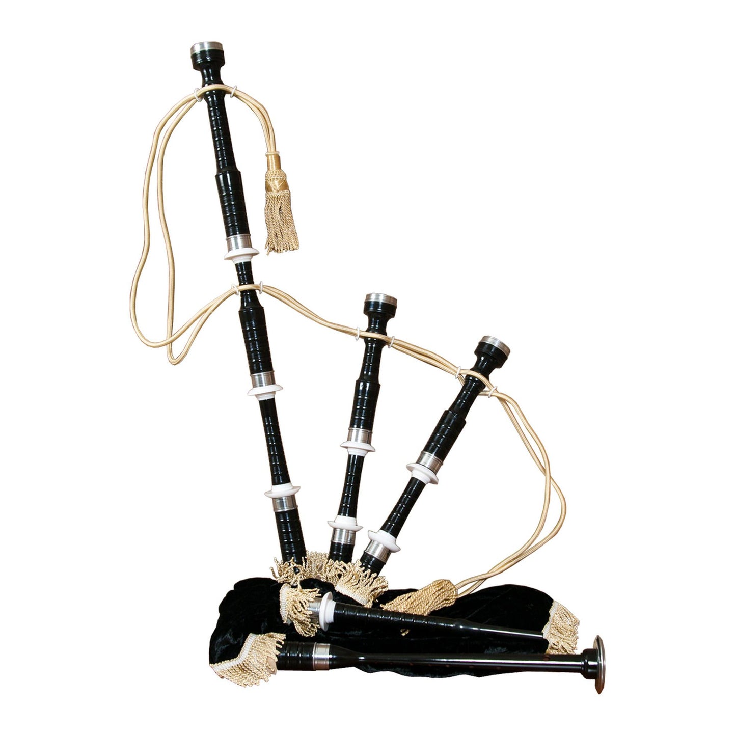 Roosebeck Full Size Sheesham Bagpipe Black Finish with Black Cover
