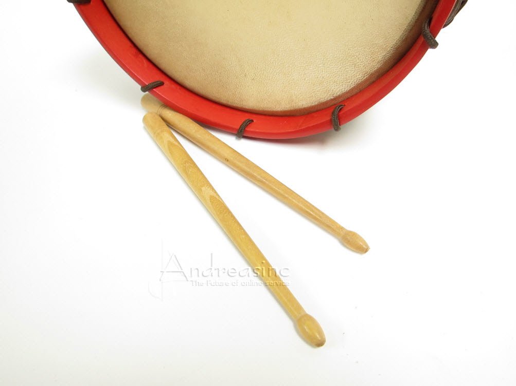 Tabor Drum, 10", with Sticks
