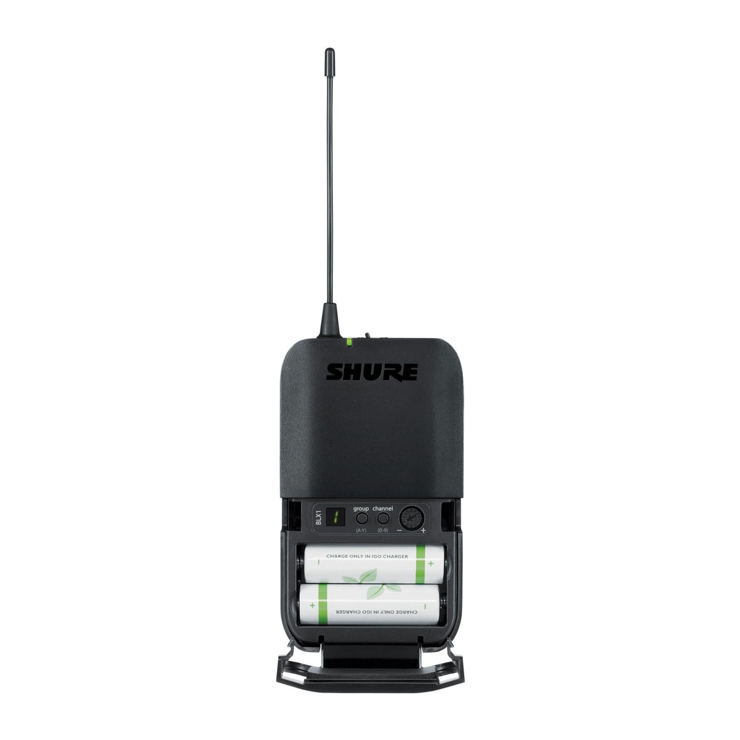 Shure BLX14 UHF Wireless System - Perfect for Guitar and Bass with 1/4 Jack - 14-Hour Battery Life, 300 ft Range | Includes 1/4" Jack Instrument Cable & Single Channel Receiver | H9 Band