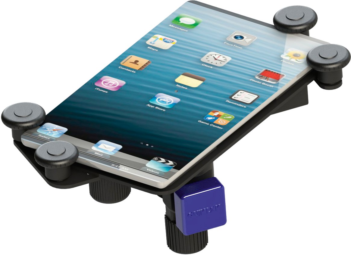 Quick Lok IPS-12 Universal Tablet Holder for Side/Top Connection to Microphone and Music Stands