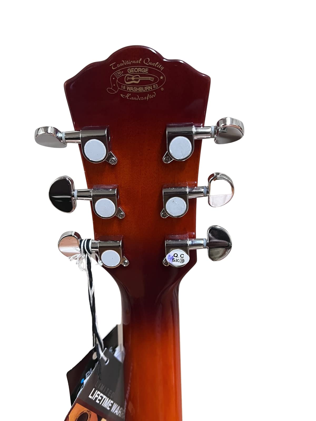 Washburn Festival EA15 Mini Jumbo Cutaway, Acoustic Electric Guitar, Ice Tea Burst