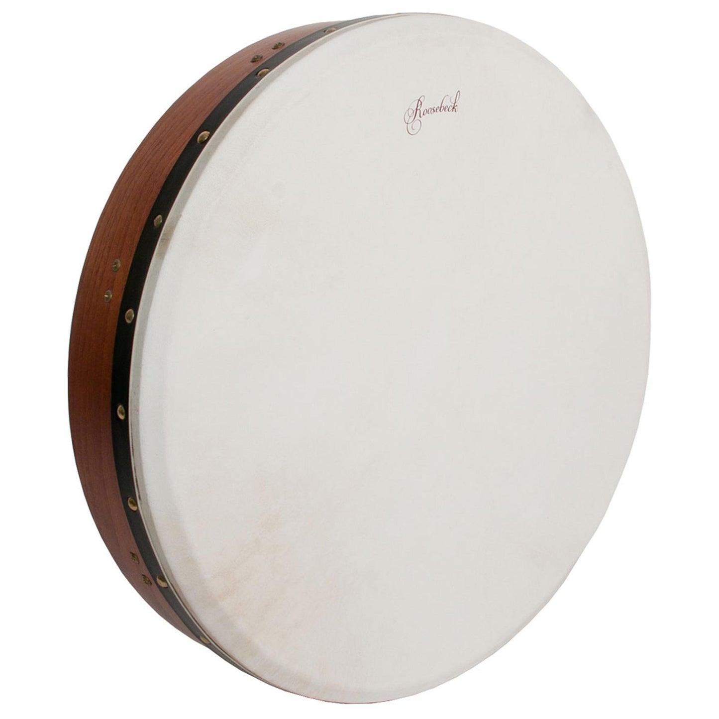 Roosebeck Tunable Red Cedar Bodhran Cross-Bar Soft Natural Head 18"x3.5"