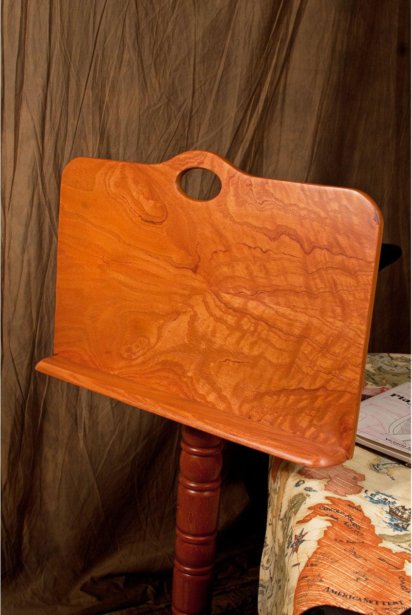 Roosebeck Single Tray Colonial Red Cedar Music Stand
