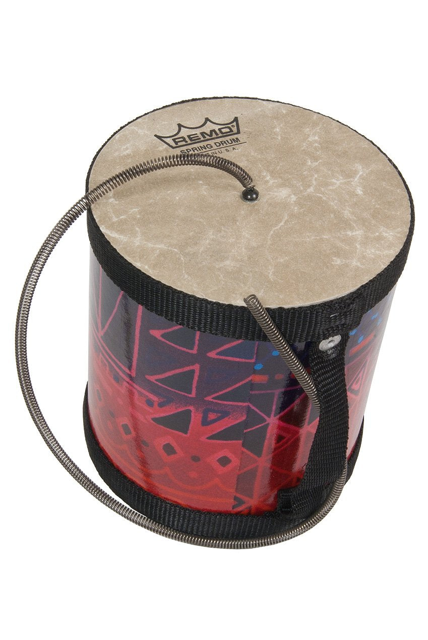 Remo SP0505-17 5 x 5 Inches Spring Drum, Fabric Rainbow