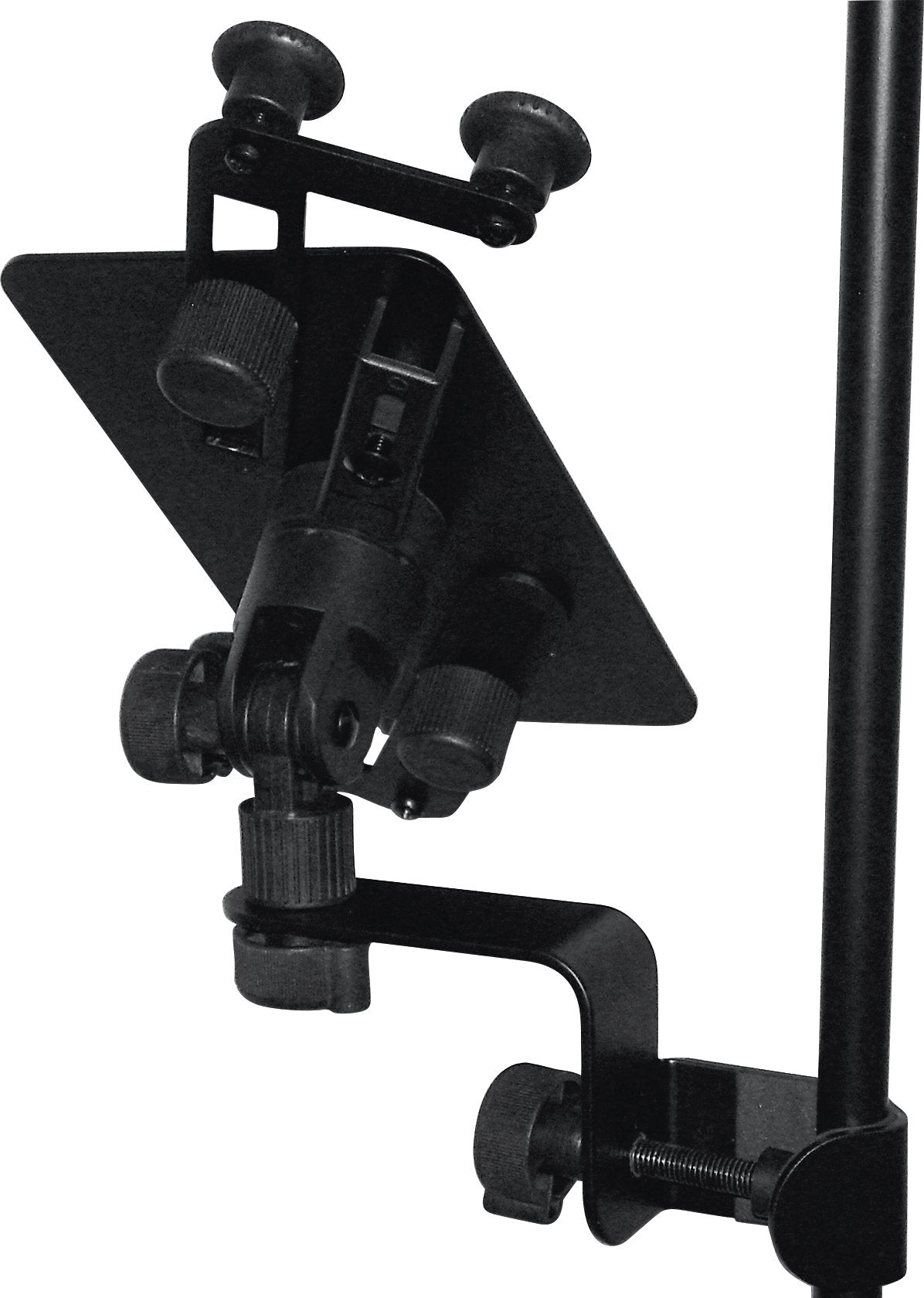 Quick Lok IPS-12 Universal Tablet Holder for Side/Top Connection to Microphone and Music Stands