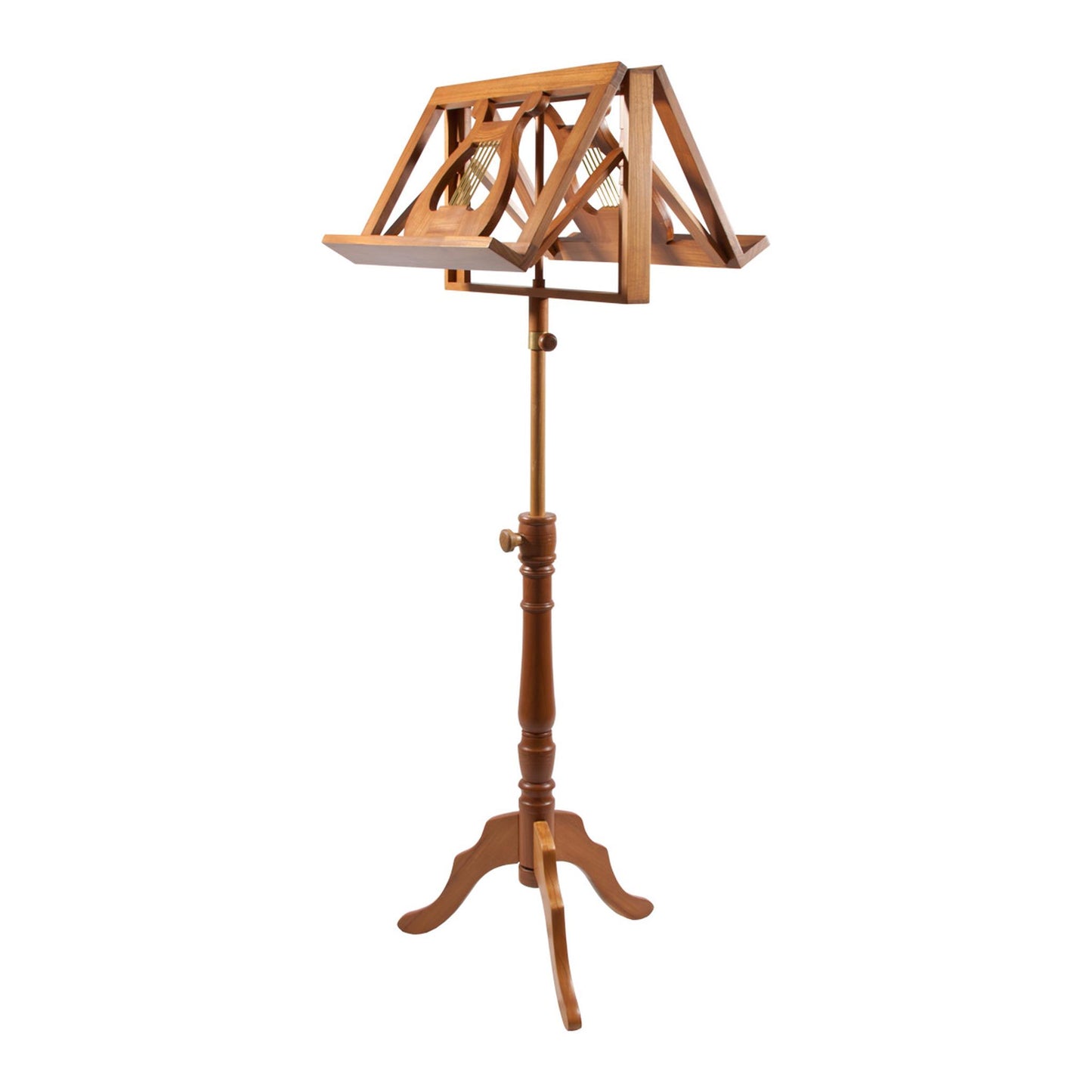 EMS Regency Music Stand w/Double Sided Tray - Red Cedar