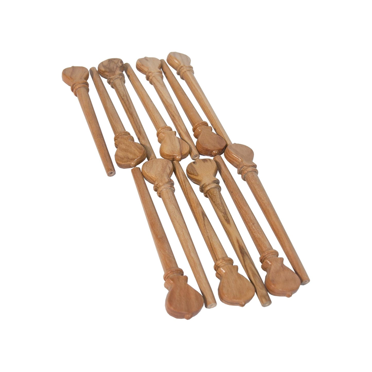 ROOSEBECK DESCANT LUTE TUNING PEGS 13-PACK - SATINWOOD