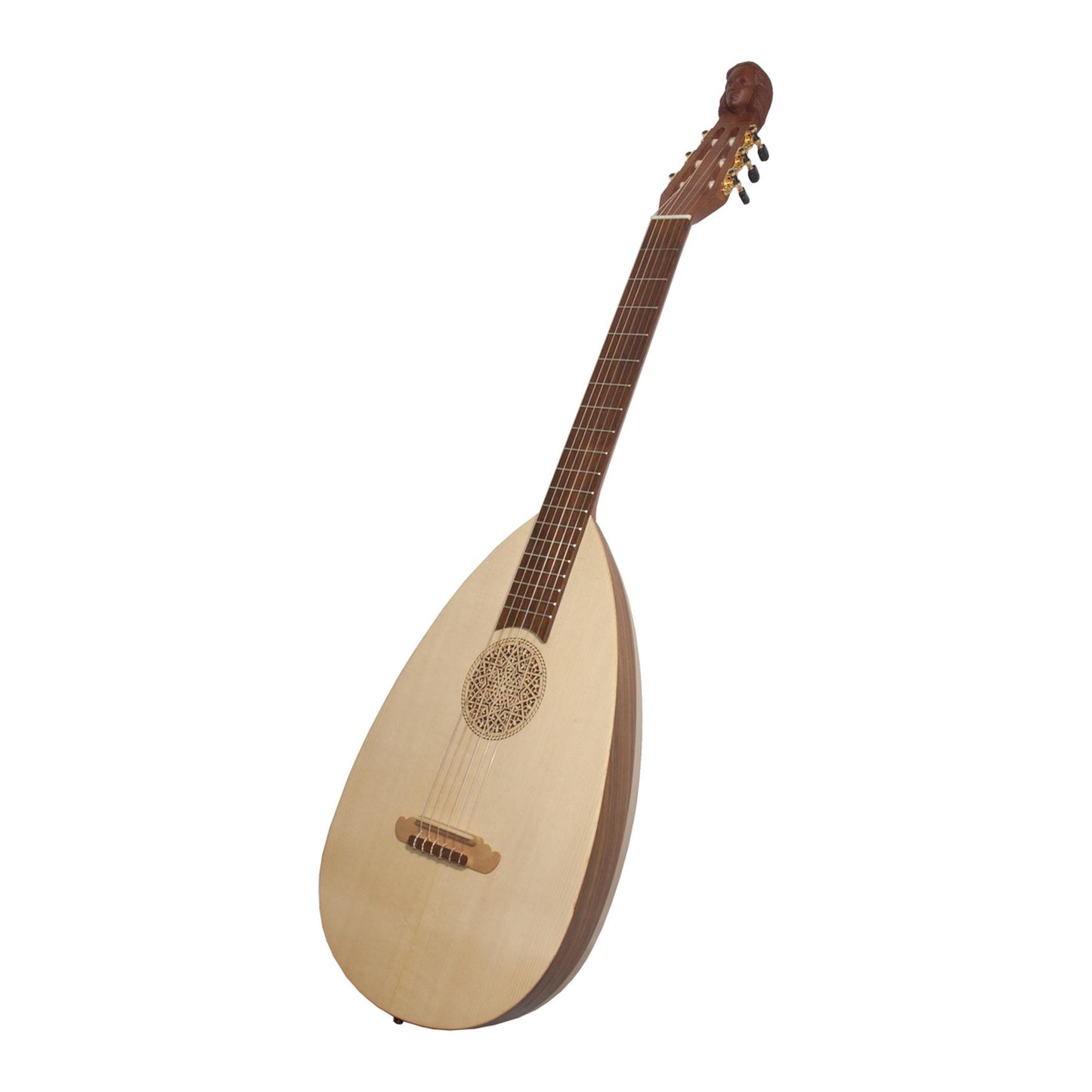 Roosebeck Lute-Guitar, 6 String, Variegated, Gears
