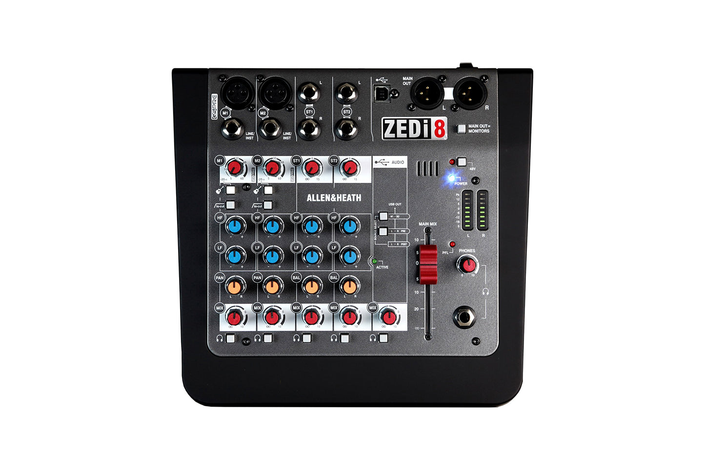 Allen & Heath ZEDi-8 - Compact Hybrid Audio Mixer/USB Interface (AH-ZEDi-8)