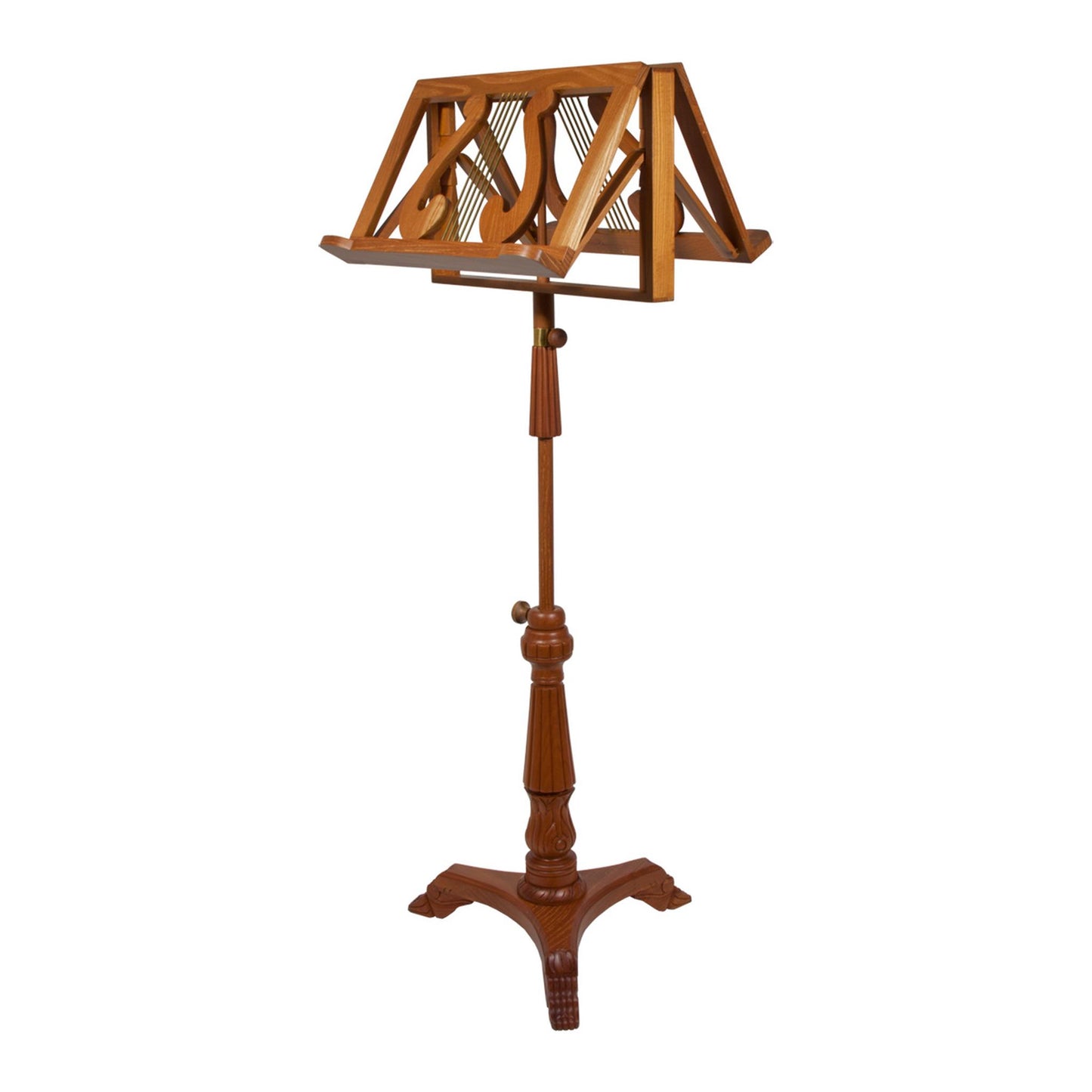 EMS King Albert Music Stand w/Double Tray - Solid Red Cedar