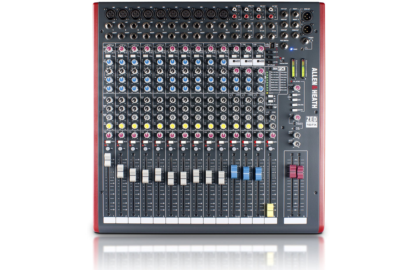Allen & Heath ZED-16FX - 16-Channel Touring Quality Mixer with Onboard FX and USB I/O (AH-ZED-16FX)