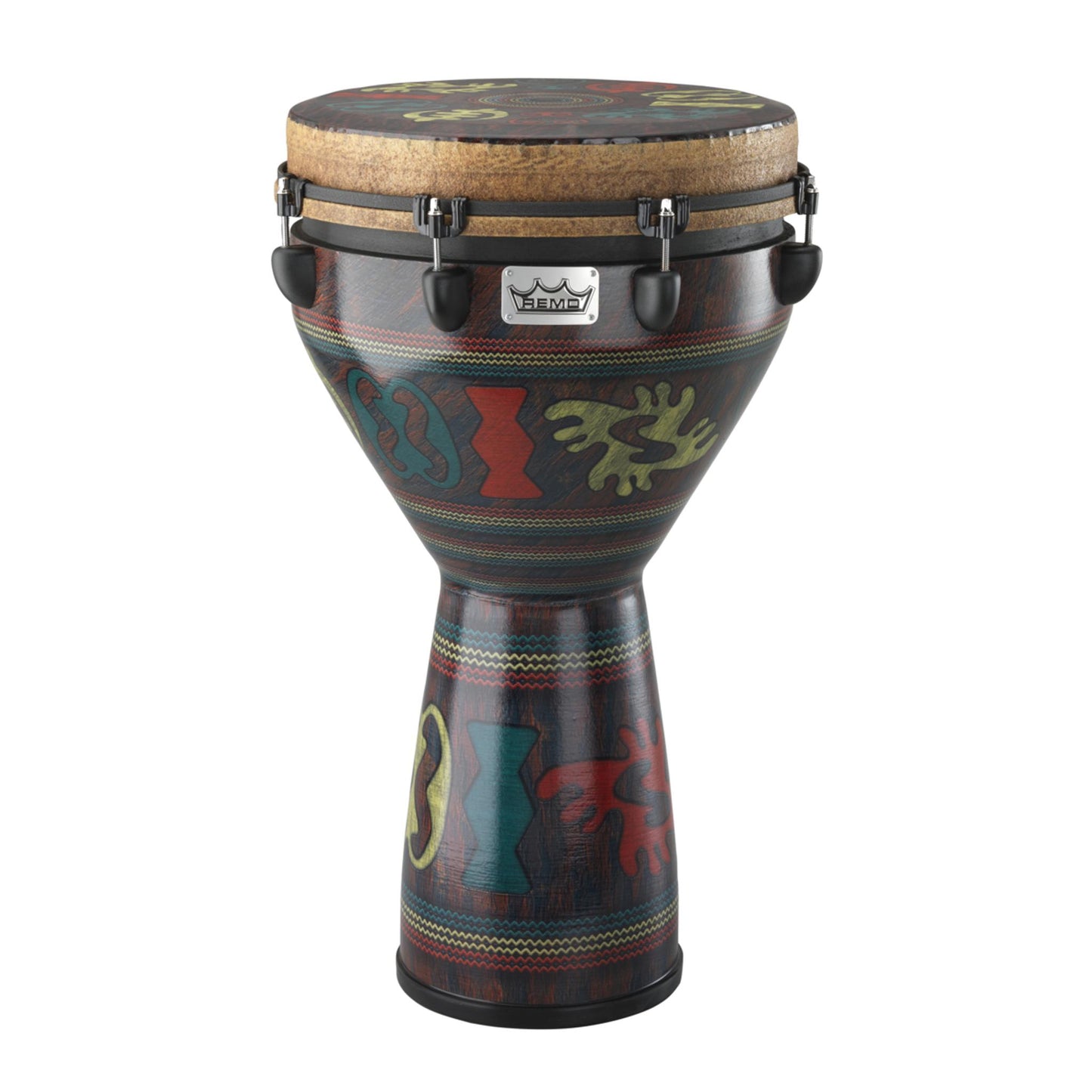 Remo DJ-0014-24 Mondo Djembe Drum - Adinkra, 14"