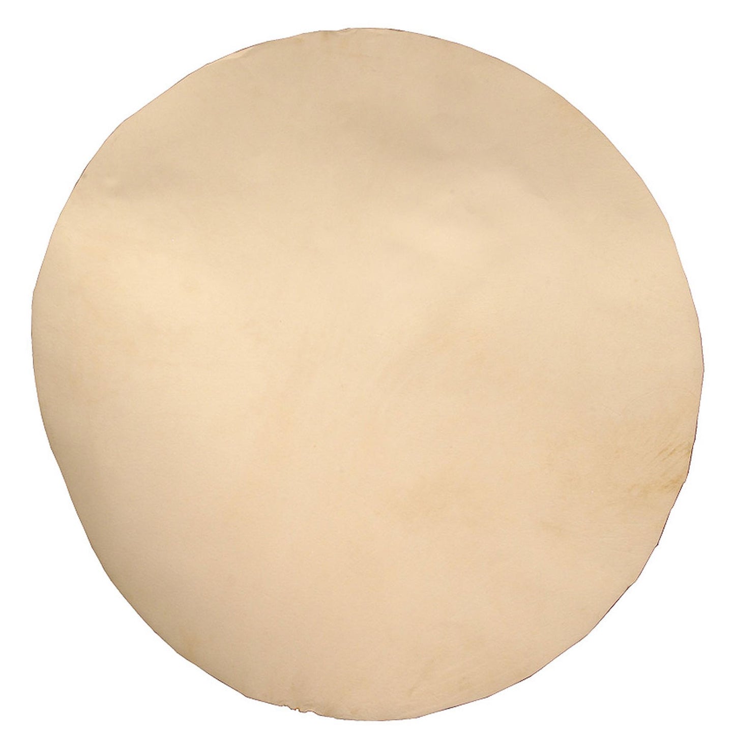 Natural Goatskin, White, 18", Thick