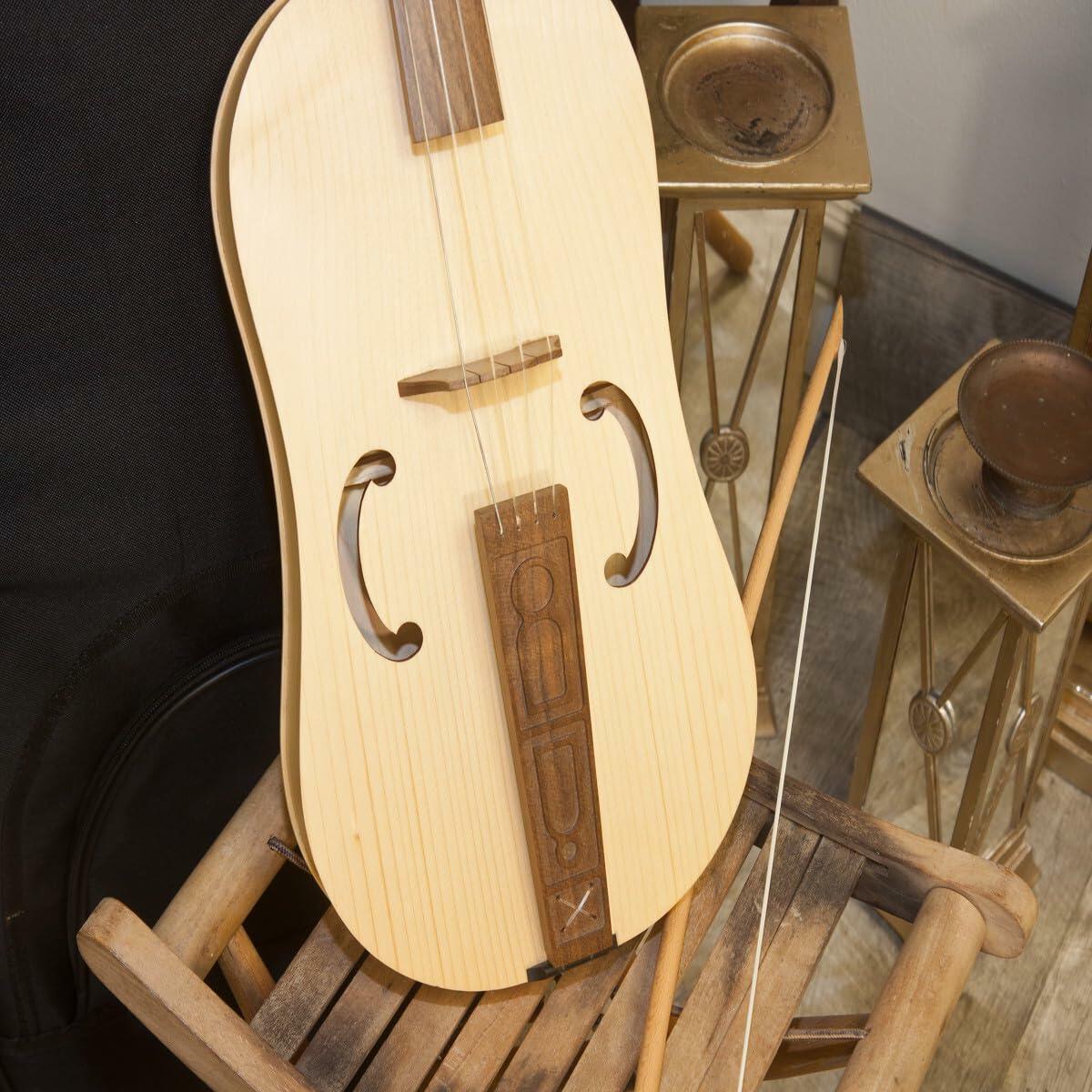 Roosebeck 4-String Fiddle Vielle Medieval Violin - Solid Maple & Spruce