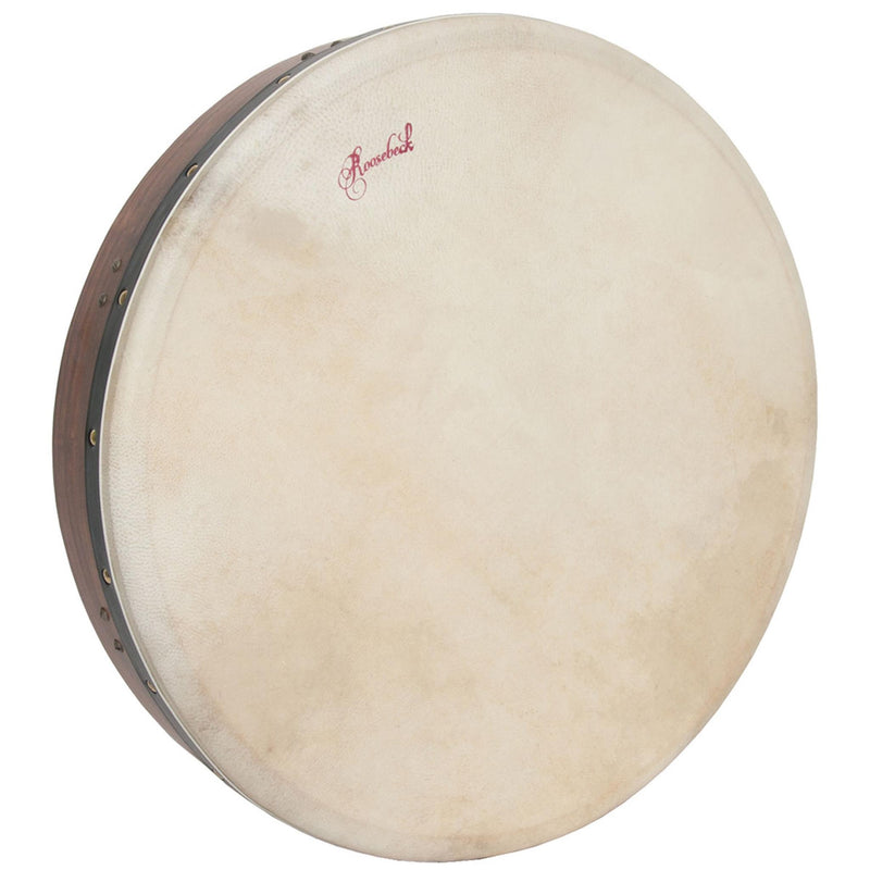 ROOSEBECK TUNABLE SHEESHAM BODHRAN CROSS-BAR DOUBLE-LAYER NATURAL HEAD 18-BY-3.5-INCH