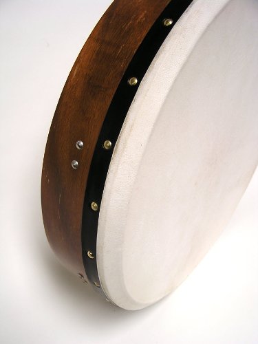 ROOSEBECK TUNABLE SHEESHAM BODHRAN CROSS-BAR SOFT NATURAL HEAD 18-BY-3.5-INCH