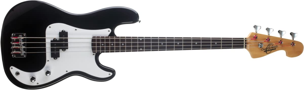 Oscar Schmidt 4 String OB25‑B 3/4 Size Bass Black, Right (OB25B-A)