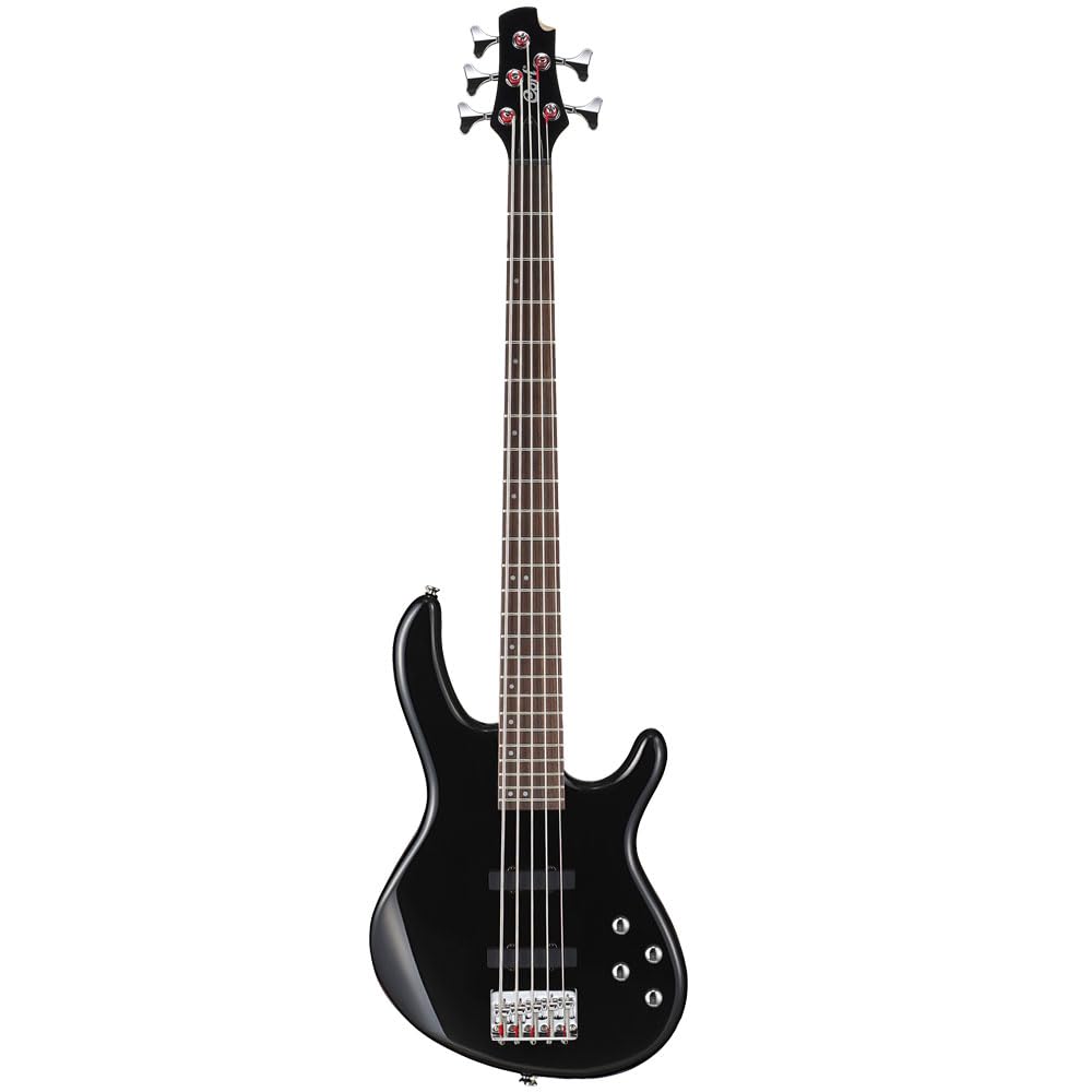 Action Bass V-Plus-BK Black Poplr Bd 2Bnd Act Eq JJ P/U