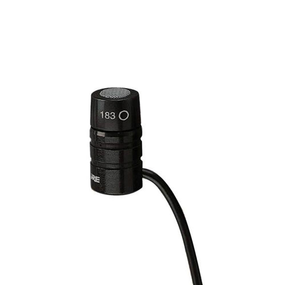 Shure WL183 Omnidirectional TQG Lavalier Condenser Microphone for Speech Applications with 1.2m (4 ft) Cable Terminated with a 4-pin Mini Connector (Wireless Bodypack Transmitter Sold Separately)