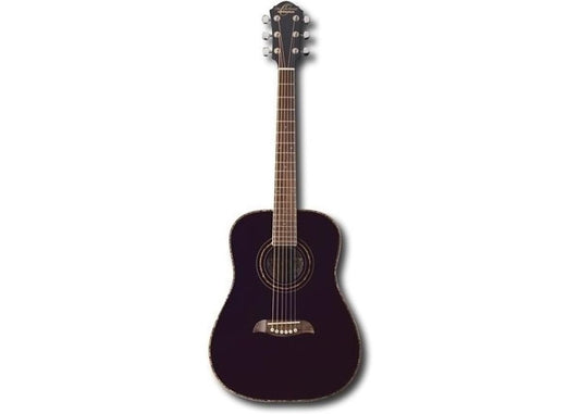 Oscar Schmidt OGHSB-A-U 1/2 Size Dreadnought Acoustic Guitar (High Gloss Black)