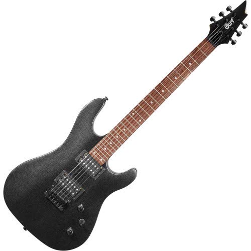 Cort KX Series KX100BKM Electric Guitar, Black Metallic Finish