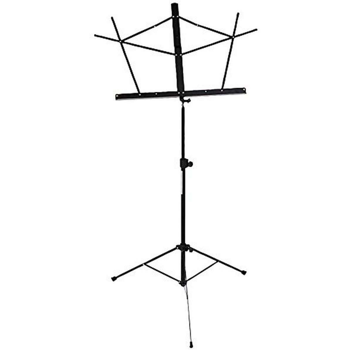 Stageline MS2BKB Music Stand - Black with Bag