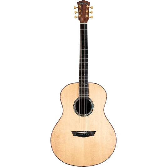 Washburn Bella Tono 6 String Acoustic Guitar, Right, Gloss Natural (BTS24S-D)