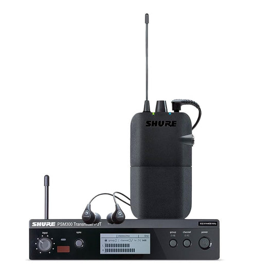 Shure PSM300 P3TR112GR Wireless In-Ear Personal Monitoring System with SE112 Earphones - G20 Band