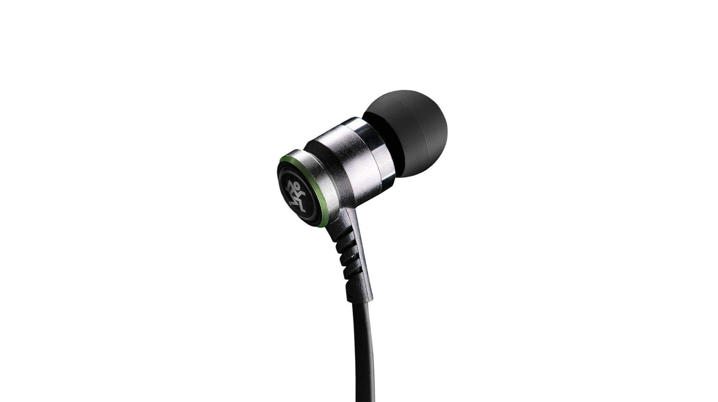 Mackie CR Series, Professional Fit Earphones High Performance with Mic and Control (CR-BUDS) ,Black