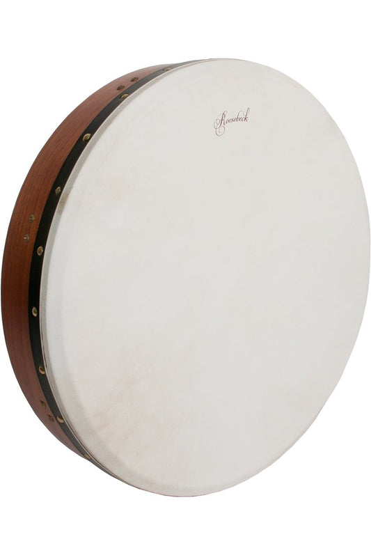 Roosebeck Tunable Red Cedar Bodhran Cross-Bar Soft Natural Head 18"x3.5"