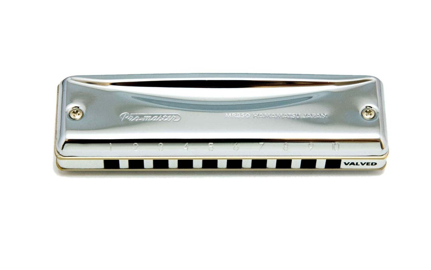 Other Harmonica, Silver with chrome plating (Suzuki-Promaster-Valved-F)