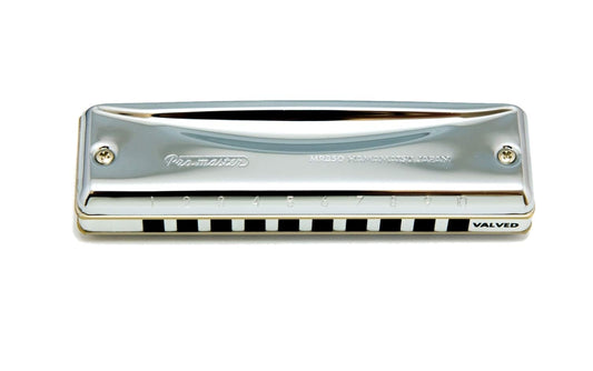 Other Harmonica, Silver with chrome plating (Suzuki-Promaster-Valved-F)