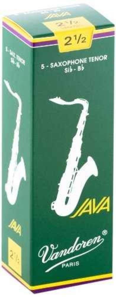 Vandoren Tenor Sax Java Reeds Strength #2.5; Box of 5