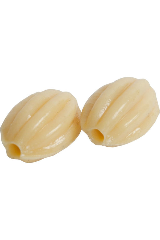 banjira Plastic Fluted Egg Bead 2-Pack