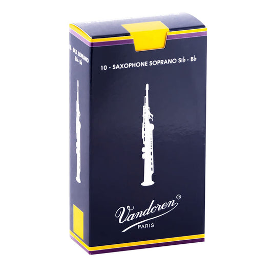 Vandoren Soprano Sax Traditional Reeds Strength #2; Box of 10