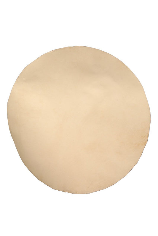 Natural Goatskin, White, 18", Medium