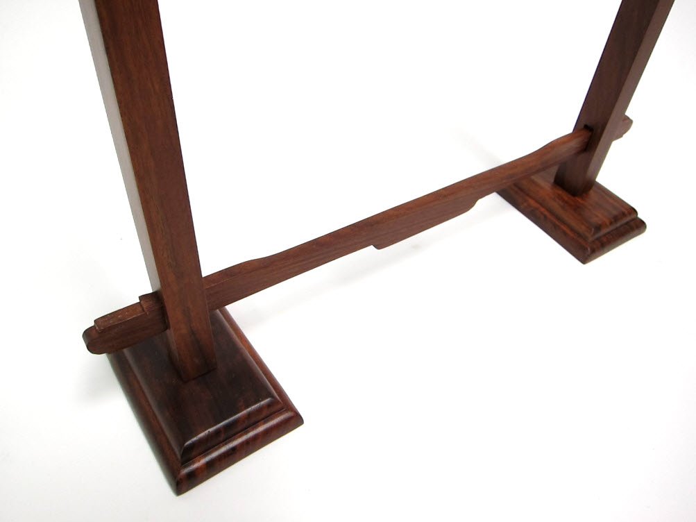 DOBANI Gong Stand, Rosewood, Pedestal, 10-Inch