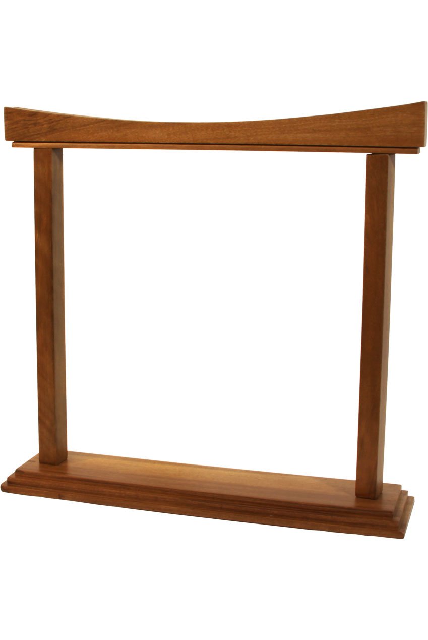 Dobani 14" Gong Stand - Curved Walnut