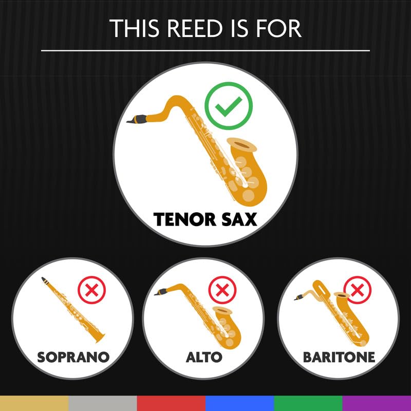 Légère Reeds - Tenor Saxophone Reed, Classic, Strength 3.50 (TS3.50) - Premium Synthetic Woodwind Reed