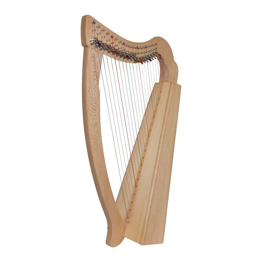 Roosebeck 19-String Pixie Harp - Lacewood w/Full Chelby Levers