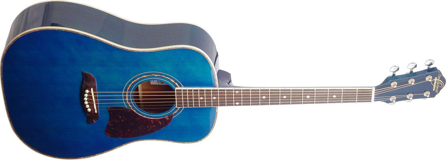 Oscar Schmidt OG2TBL-A-U Acoustic Guitar - Blue