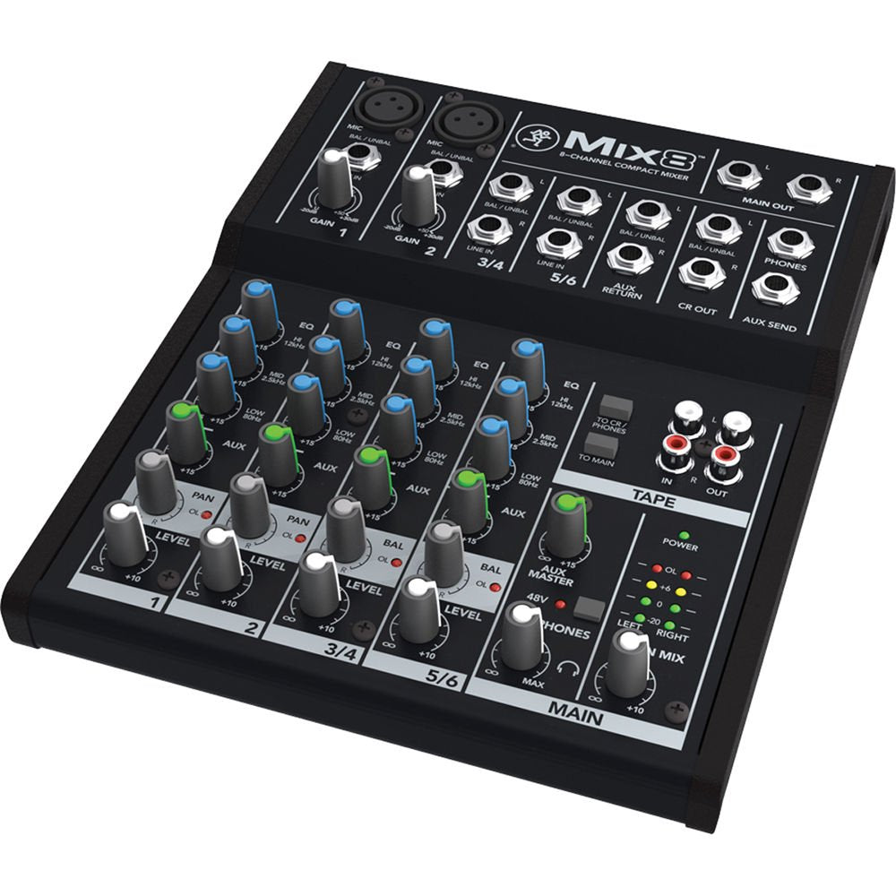 Mackie Mix8 8-Channel Compact Mixer