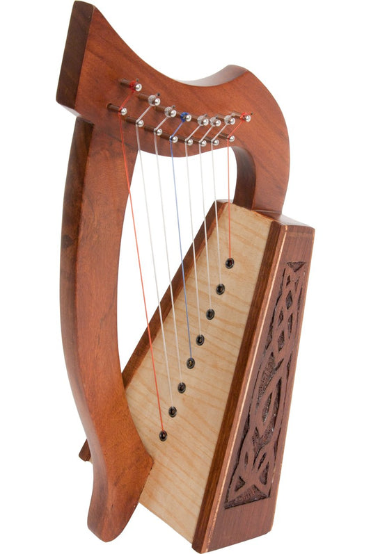 Roosebeck Lily Harp, 8 Strings, Knotwork