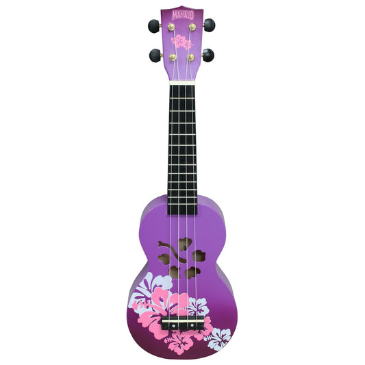 Mahalo Ukuleles Mahalo Designer Series Ukulele, Right Handed, Purple Burst, Soprano (MD1HB ppb)