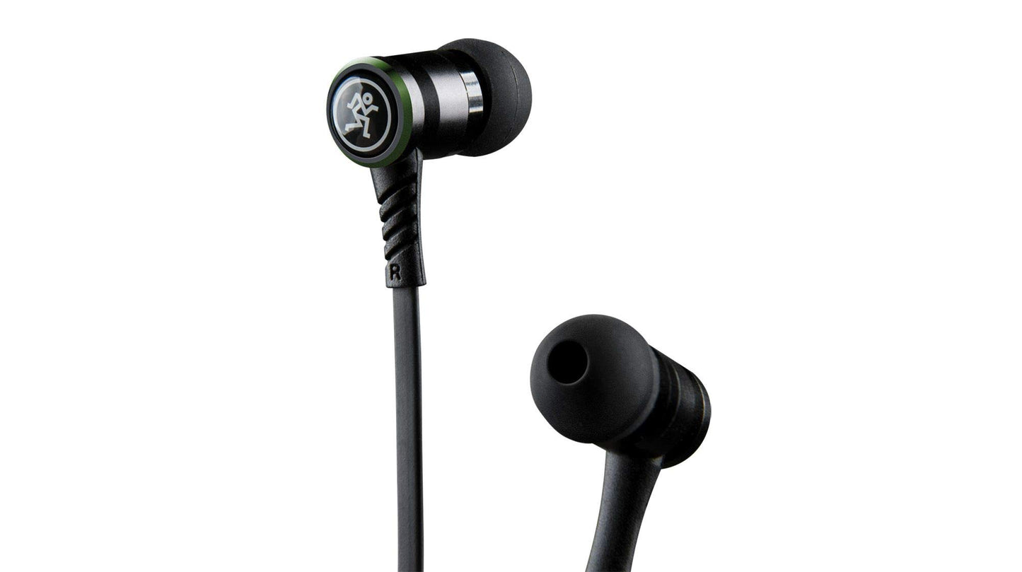 Mackie CR Series, Professional Fit Earphones High Performance with Mic and Control (CR-BUDS) ,Black