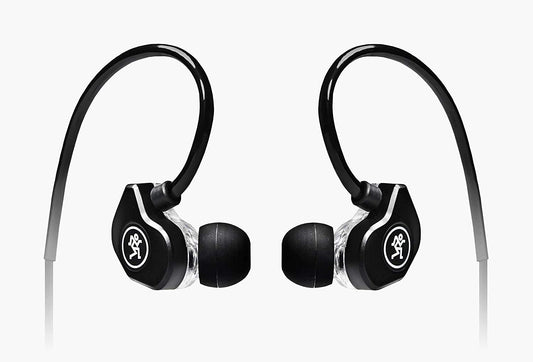 Mackie CR Series, Professional Fit Earphones with Dual-Driver Sound, Black), Mic and Control (CR-BUDS+)